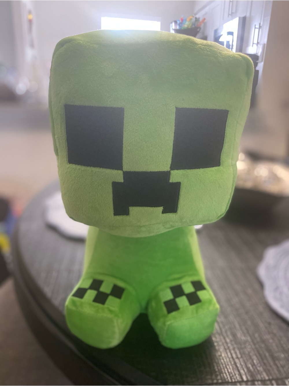 Minecraft Creeper Plush Bookbag Green